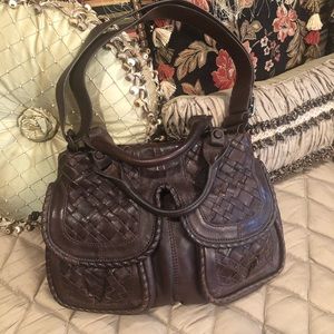 Brown Leather Lockhart Purse